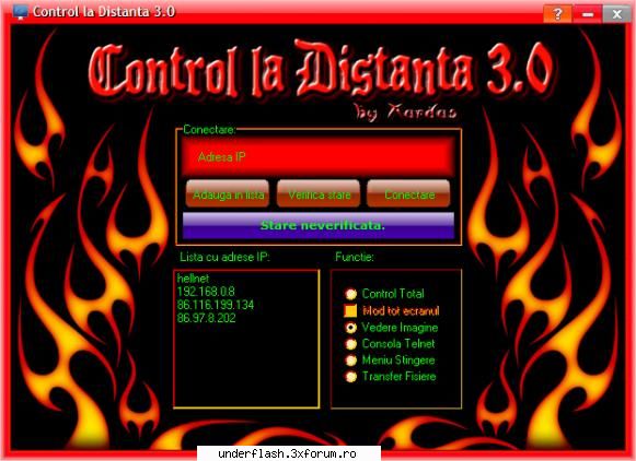 program cu care poti controla de la distanta unul sau mai multe pc-uri. poti vedea imaginea, poti