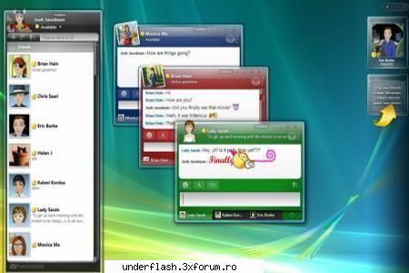 yahoo messenger is a free service that allows you to see when friends come online and to send them